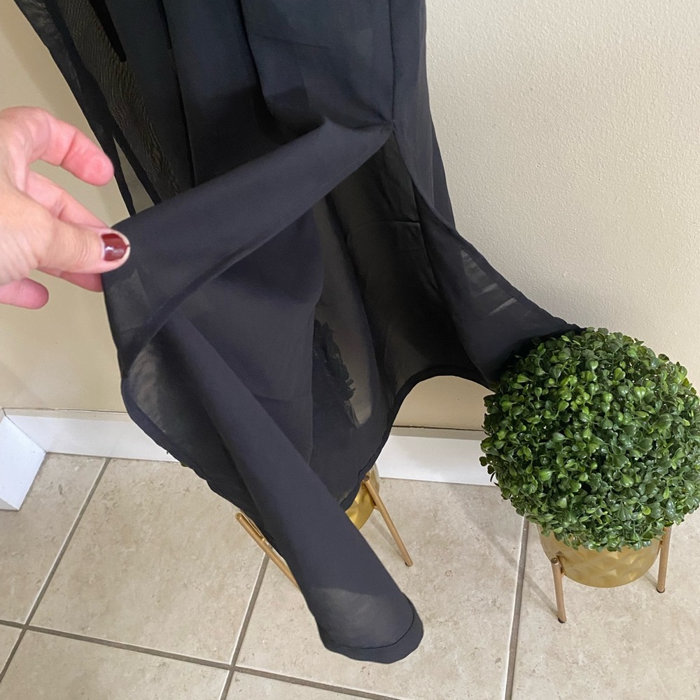 H&M Black Sheer Maxi Dress - Picture 3 of 5